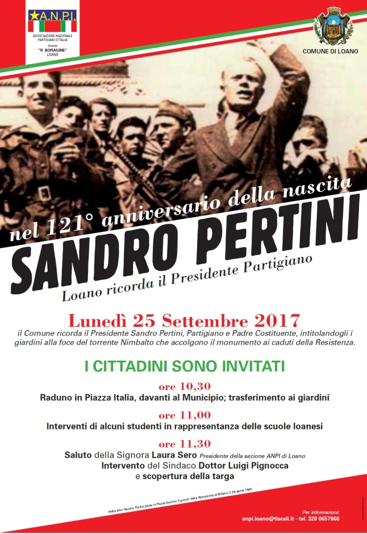 Loano ricorda Sandro Pertini